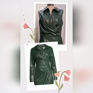 💜One33 Social Faux Leather  Mini Dress💜